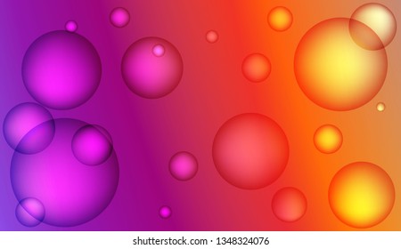 Minimal geometric background with drop. Gradient shapes composition. For your design ad, banner, cover page. Color Vector illustration