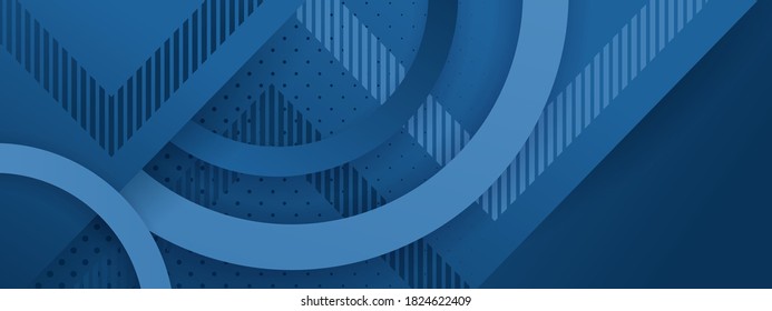 Minimal geometric background. Dynamic blue shapes composition. Abstract minimalistic background modern hipster futuristic graphic. Vector abstract background texture design, bright poster, banner