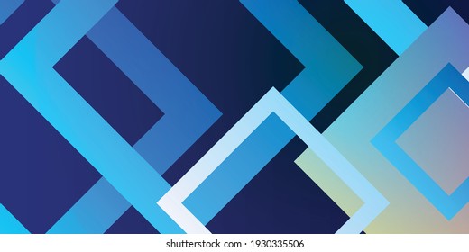 Fondo geométrico mínimo. Composición de formas azules dinámicas con rectángulos coloridos. Resumen de fondo moderno hipster gráfico futurista. Diseño de textura de fondo abstracto vectorial, afiche, pancarta