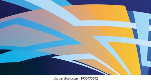 Minimal geometric background. Dynamic blue shapes composition with colorful rectangles. Abstract background modern hipster futuristic graphic. Vector abstract background texture design, poster, banner