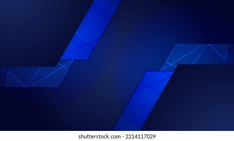 Minimal geometric background. Dynamic blue shapes composition with white lines. Abstract background modern hipster futuristic graphic. Vector abstract background texture design, bright poster, banner