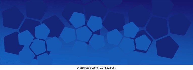 Minimaler geometrischer Hintergrund. Dynamische Zusammensetzung der blauen Formen. Vektorgrafik abstrakte Hintergrundtextur Design, Poster, Banner. Farbiges Vorlagenbanner mit Farbverlauf-Farbe. Vektorgrafik.