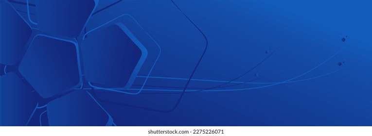 Minimal geometric background. Dynamic blue shapes composition. Vector abstract background texture design, poster, banner. Colorful template banner with gradient color. Vector illustration.