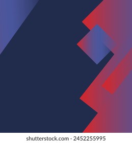 Minimal geometric background. Dynamic blue shapes composition with orange lines. Abstract background modern hipster futuristic graphic. Vector abstract background texture design, bright poster, banner