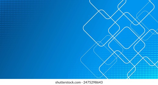Fondo geométrico mínimo. Composición dinámica de Formas azules con líneas blancas. Abstractas fondo moderno hipster futurista gráfico.