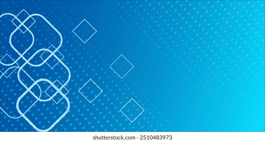 Minimal geometric background. Dynamic blue shapes composition with white lines. Abstract background modern hipster futuristic graphic. Vector abstract background texture design, bright poster, banner 