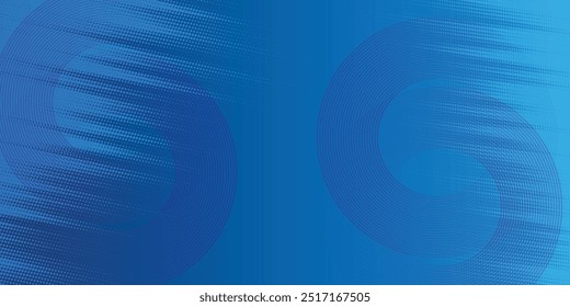 Minimaler geometrischer Hintergrund. Dynamische blaue Formen Zusammensetzung mit weißen Linien. Abstrakter Hintergrund moderne Hipster futuristische Grafik. Vektor