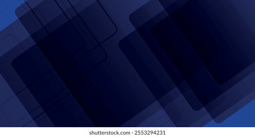 Fondo geométrico mínimo. Composición de Formas azules dinámicas con líneas blancas. Fondo abstracto gráfico futurista hipster moderno.