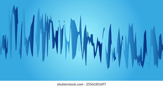 Minimal geometric background. Dynamic blue shapes composition with white lines. Abstract background modern hipster futuristic graphic.