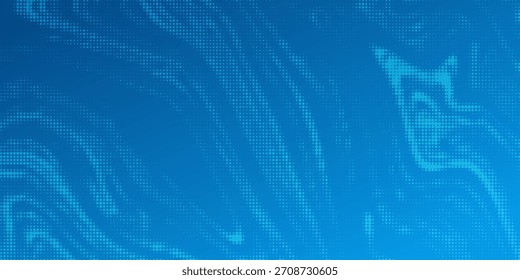 Minimaler geometrischer Hintergrund. Dynamische blaue Formen Zusammensetzung mit weißen Linien. Abstrakter Hintergrund moderne Hipster futuristische Grafik. VEctor