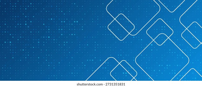 Minimaler geometrischer Hintergrund. Dynamische blaue Formen Zusammensetzung mit weißen Linien. Abstrakter Hintergrund moderne Hipster futuristische Grafik. 