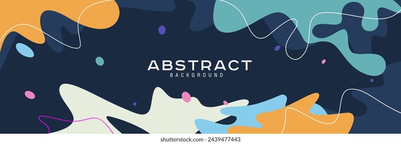 Minimal geometric background. Dynamic color composition of abstract shapes.