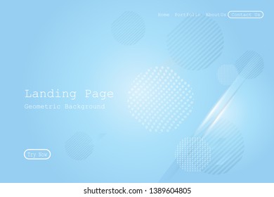 Minimal geometric background. Dynamic fluid shapes composition with Modern Abstract design for Landing page template, wallpaper,background element template