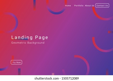 	
Minimal geometric background. Dynamic fluid shapes composition with Modern Abstract design for Landing page template, wallpaper,background element template