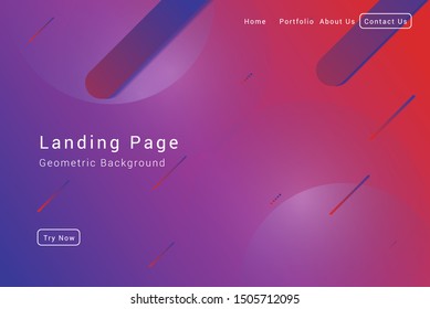 	
Minimal geometric background. Dynamic fluid shapes composition with Modern Abstract design for Landing page template, wallpaper,background element template