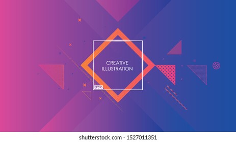 Minimal geometric background. Dynamic fluid gradient  shapes composition. Eps10 vector.
