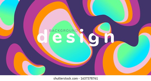 Minimal geometric background. Dynamic shape composition. Vector template design.