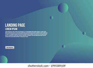 Minimal geometric background Dynamic shape composition for landing pages. with gradient color