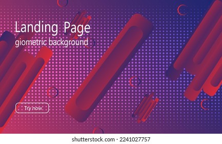 Minimal Geometric Background Dynamic Shape Composition Vector EPS10