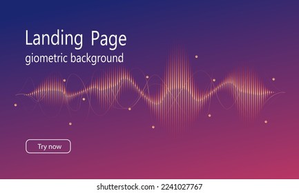 Minimal Geometric Background Dynamic Shape Composition Vector EPS10