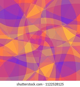 Minimal geometric background. Dynamic shapes composition. Colorful waves. Purple yelllow and orange colors. Business background. 
