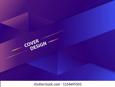 Minimal geometric background. Dynamic shapes. Vector Trendy gradient shapes design