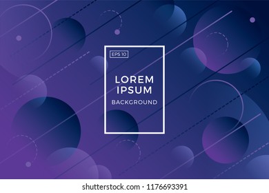 Minimal geometric background. Dynamic shapes composition