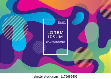 Minimal geometric background. Dynamic shapes composition