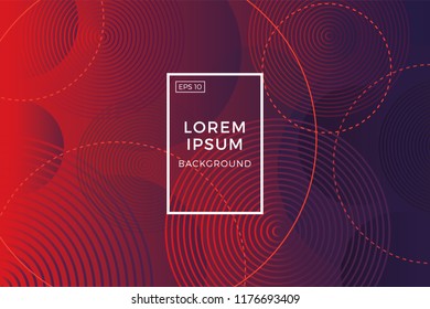 Minimal geometric background. Dynamic shapes composition