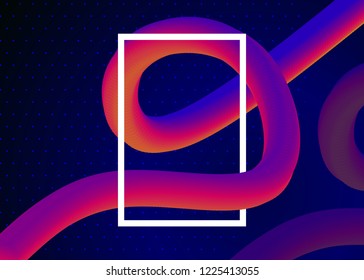 Minimal geometric background. Dynamic shapes composition, with flow forms