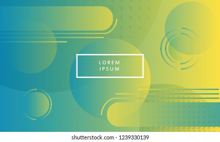 Minimal Geometric Background. Dynamic Shapes Composition. Vector Illustration EPS 10