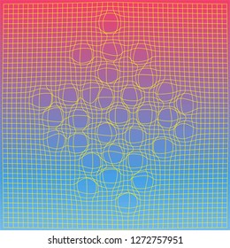 Minimal geometric background. Dynamic shapes composition. Eps10 vector. - Vector
optical art abstract background wave design 
Moving colorful lines 