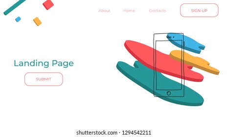 Minimal geometric background. Dynamic shapes composition. Eps10 vector.