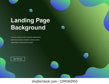 Minimal geometric background Dynamic shapes composition for landing page