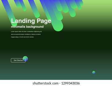 Minimal geometric background Dynamic shapes composition for landing page
