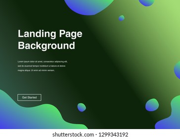 Minimal geometric background Dynamic shapes composition for landing page