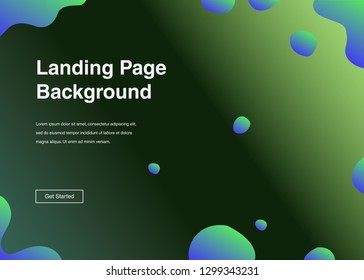 Minimal geometric background Dynamic shapes composition for landing page