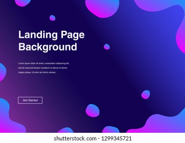 Minimal geometric background Dynamic shapes composition for landing page