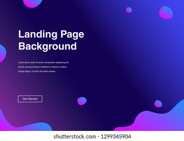 Minimal geometric background Dynamic shapes composition for landing page