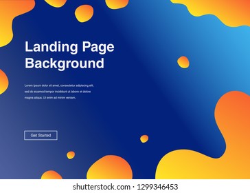 Minimal geometric background Dynamic shapes composition for landing page