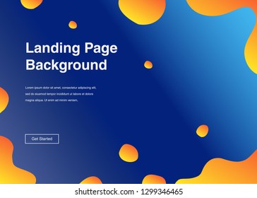 Minimal geometric background Dynamic shapes composition for landing page