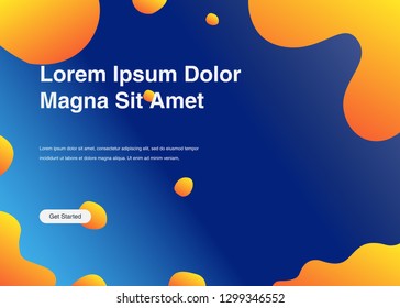 Minimal geometric background Dynamic shapes composition for landing page Minimal geometric background Dynamic shapes composition for landing page