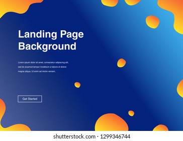 Minimal geometric background Dynamic shapes composition for landing page