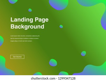 Minimal geometric background Dynamic shapes composition for landing page