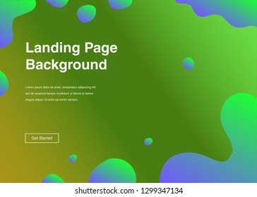 Minimal geometric background Dynamic shapes composition for landing page