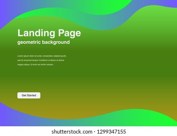 Minimal geometric background Dynamic shapes composition for landing page