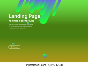 Minimal geometric background Dynamic shapes composition for landing page