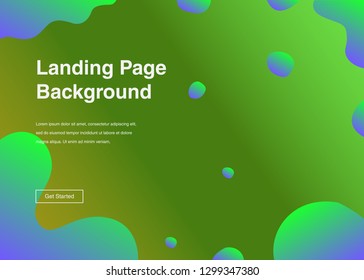 Minimal geometric background Dynamic shapes composition for landing page