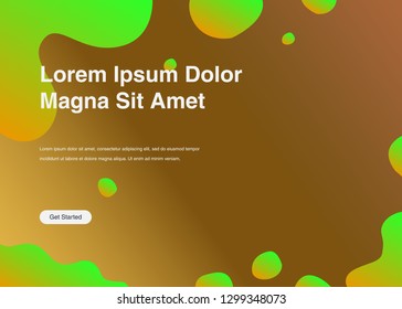 Minimal geometric background Dynamic shapes composition for landing page