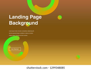 Minimal geometric background Dynamic shapes composition for landing page